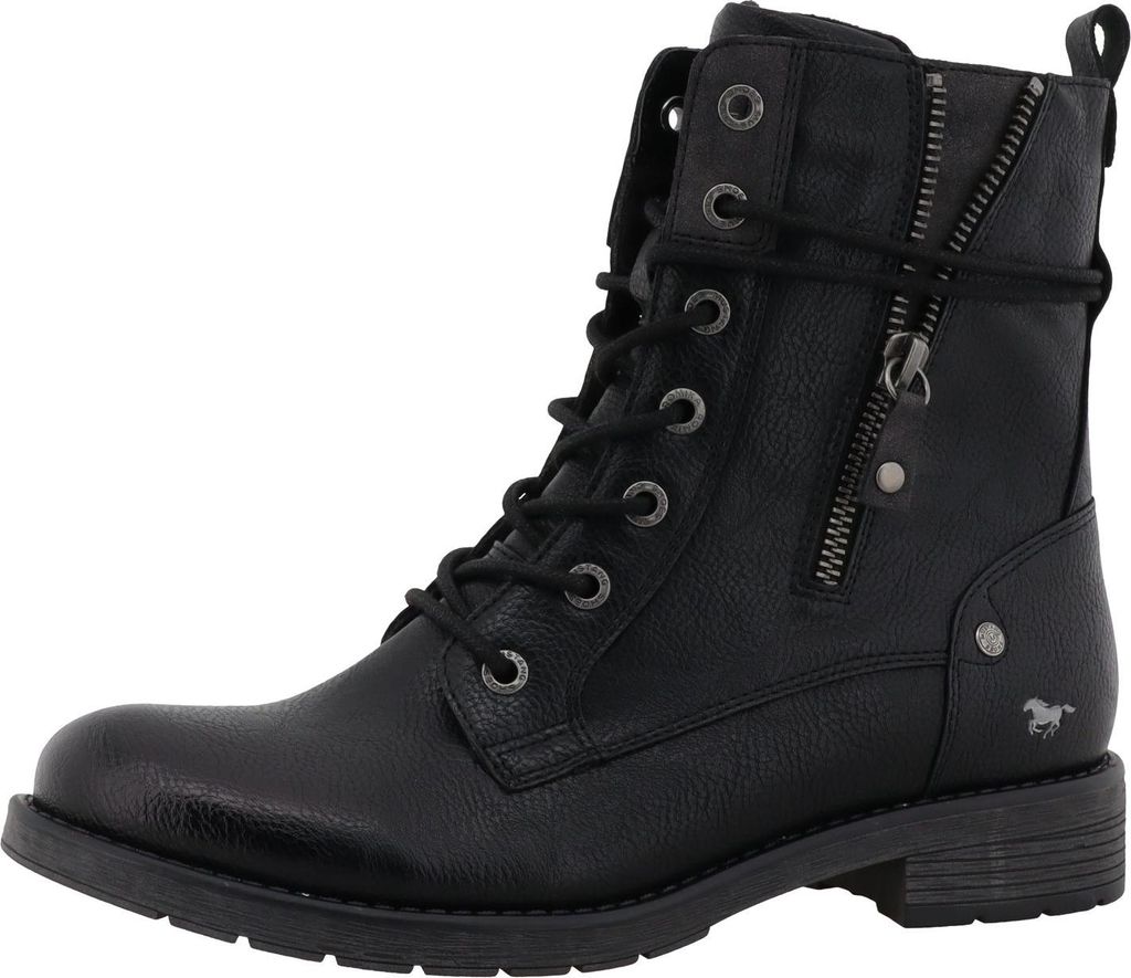 Mustang damskie eleganckie buty za kostkę 15M0052001 czarny Zdjęcie produktu 