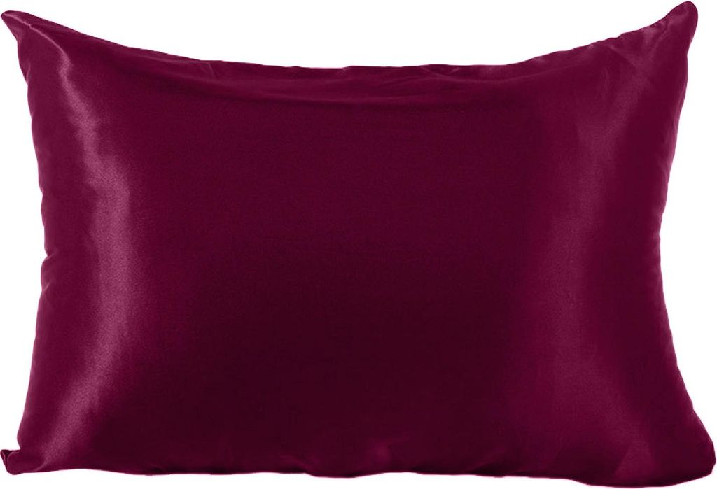 Kissenbezug aus Kunstseide, glänzend, kühlender Kissenbezug, Standardgröße, 50,8 x 66 cm, einfarbig, glatter Kissenbezug für Haar und Haut