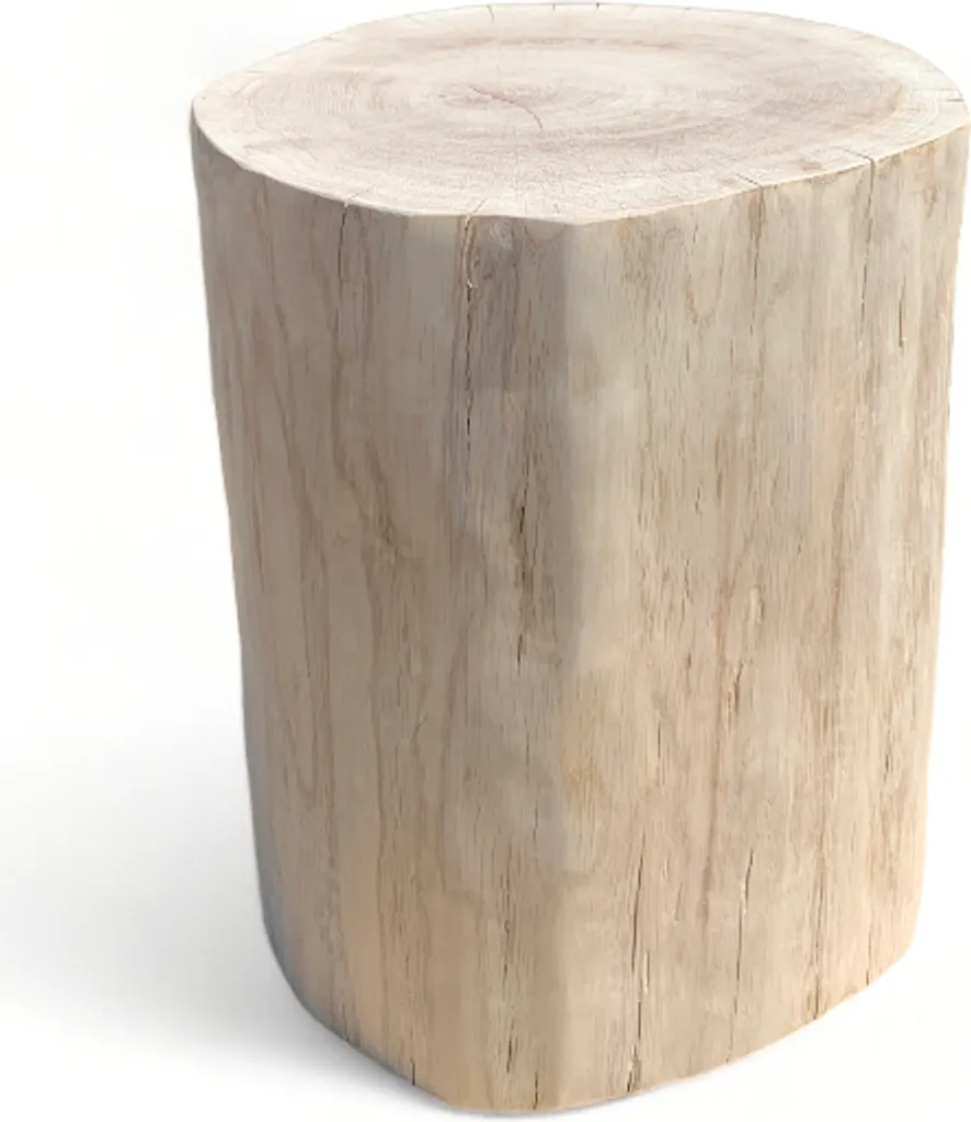 Rondin de chêne massif de 32cm, bois brut de qualité supérieure