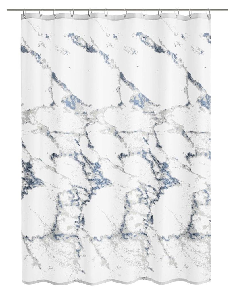 Duschvorhang Marble, 180 x 200 cm, anthrazit