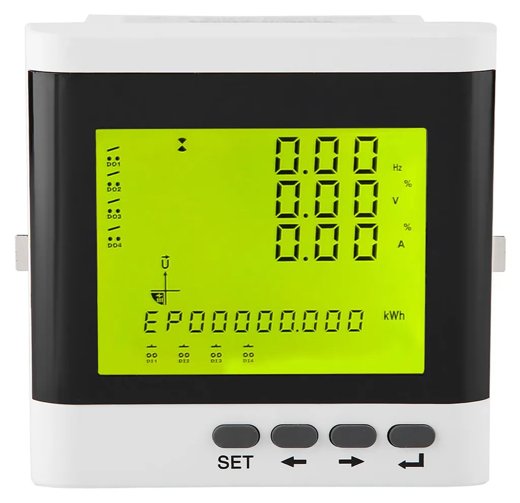 Compteur électrique triphasé 380V - Ampèremètre et Voltmètre LED Digital