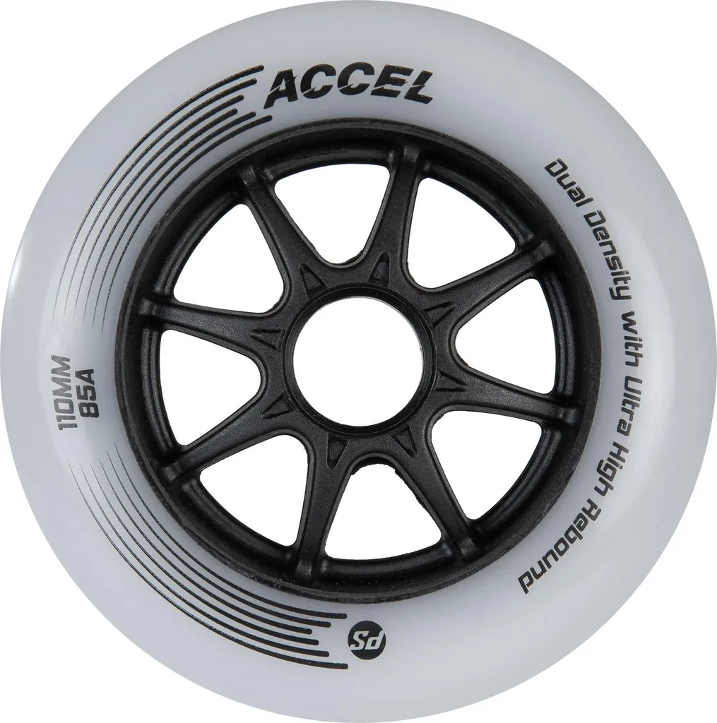 Roues Powerslide Accel 110mm 85A pack de 8 pour roller de vitesse