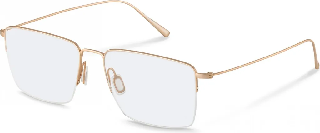 Lunettes Rodenstock R7133 GOLD en métal doré design épuré taille 55mm