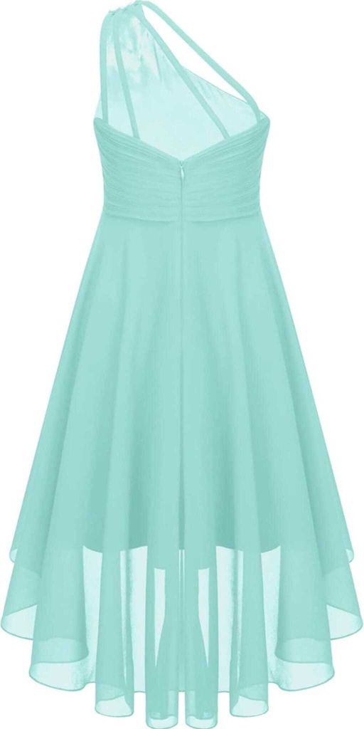 Elegantes Ein-Schulter Hochzeitskleid für Mädchen | Produktbild 2