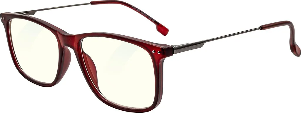 Lunettes anti-fatigue oculaire et lumière bleue +0,50 dpt GLASSA rouge