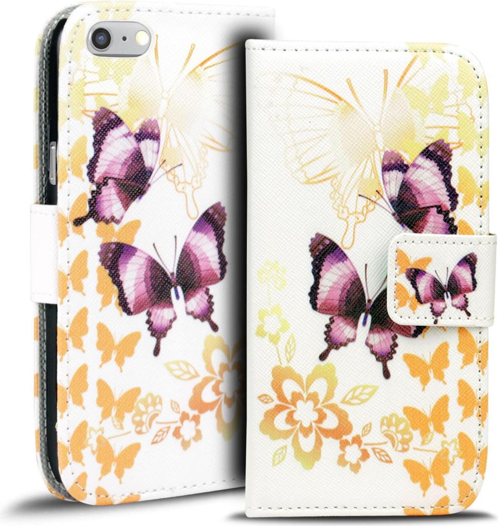 Handy Tasche für Apple iPhone 7 Plus Hülle Kunstleder Motiv Schutzhülle Case