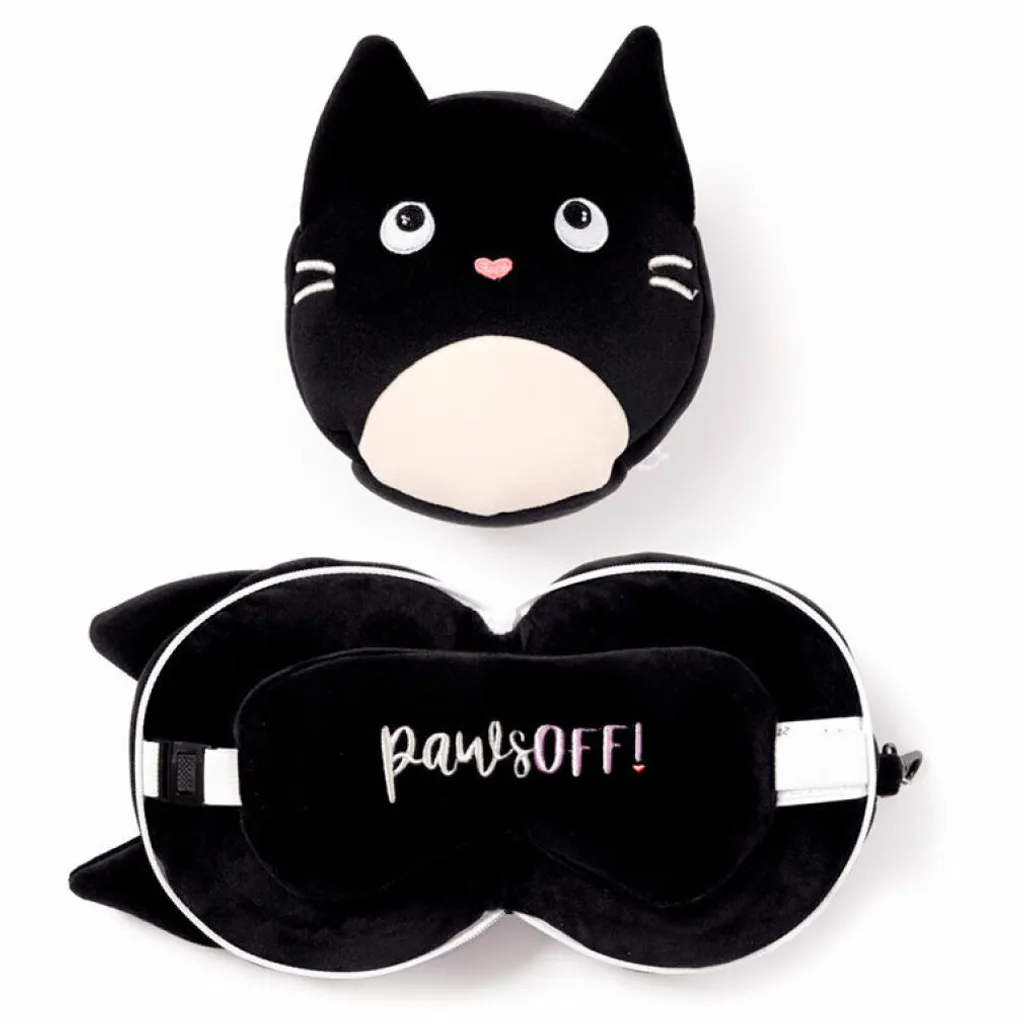 Cuscino Viaggio Bambini Gatto Relaxeazzz - Riposo Sicuro e Morbido