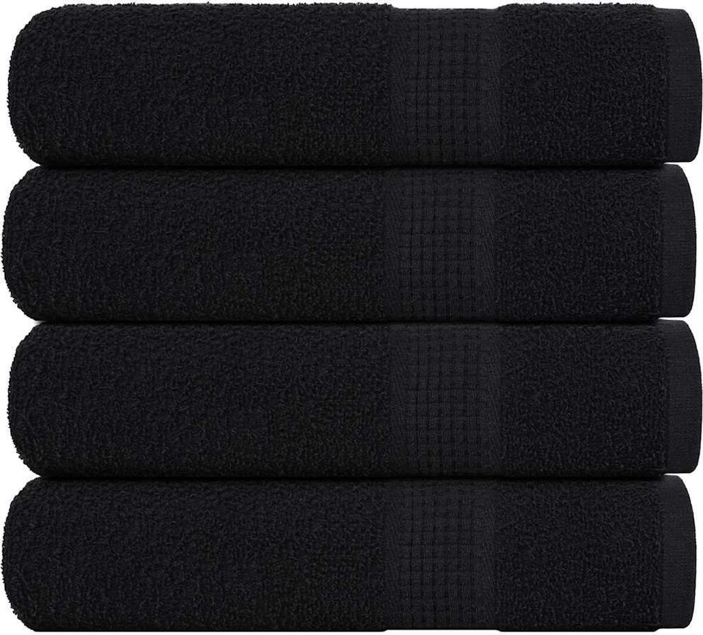 Duschtücher FROGN 4 Stk. Schwarz 70x140 cm 360 g/m²