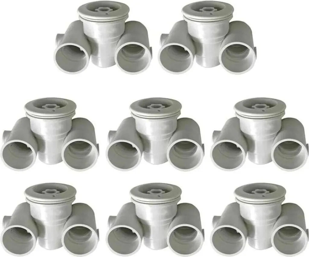 Buse de massage piscine ABS 48mm lot de 8 pièces buses jet blanc