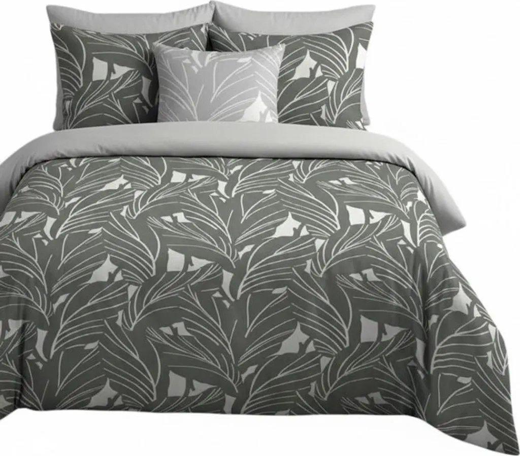 Parure de lit motif tropical pour chambre parentale en flanelle Soft