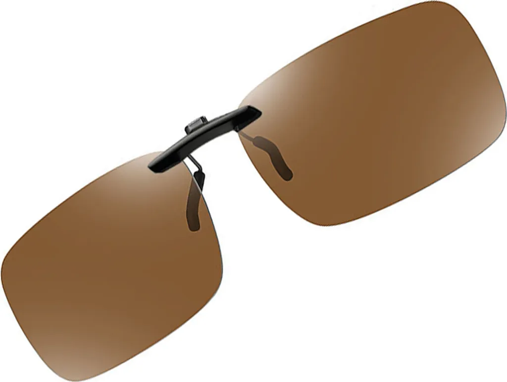 Clip-On INF Polarizzati Marroni per Pesca e Sport | Antiriflesso UV