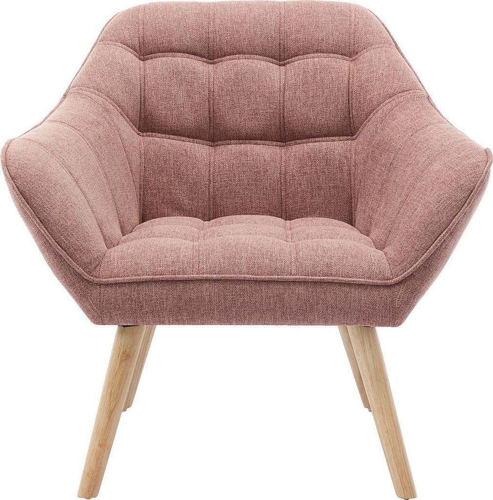 Sessel mit rosa Melange-Polsterung - CASERTA Produktbild 