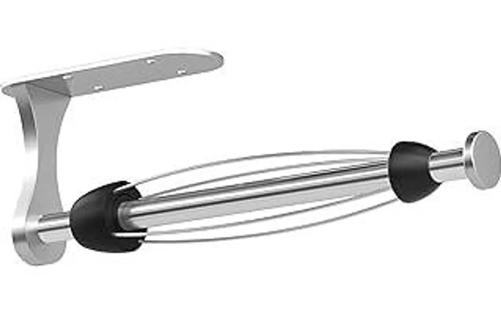 Portarotolo da cucina senza forature, strappo con una sola mano, utensili da cucina, mobile base, parete, rotoli da cucina, bagno, argento, autoadesivo Portarotolo per la conservazione e l'organizzazione della cucina - 1