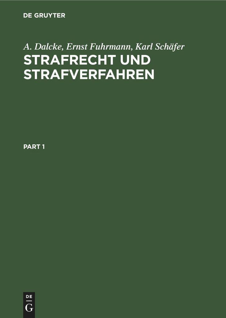 Strafrecht und Strafverfahren