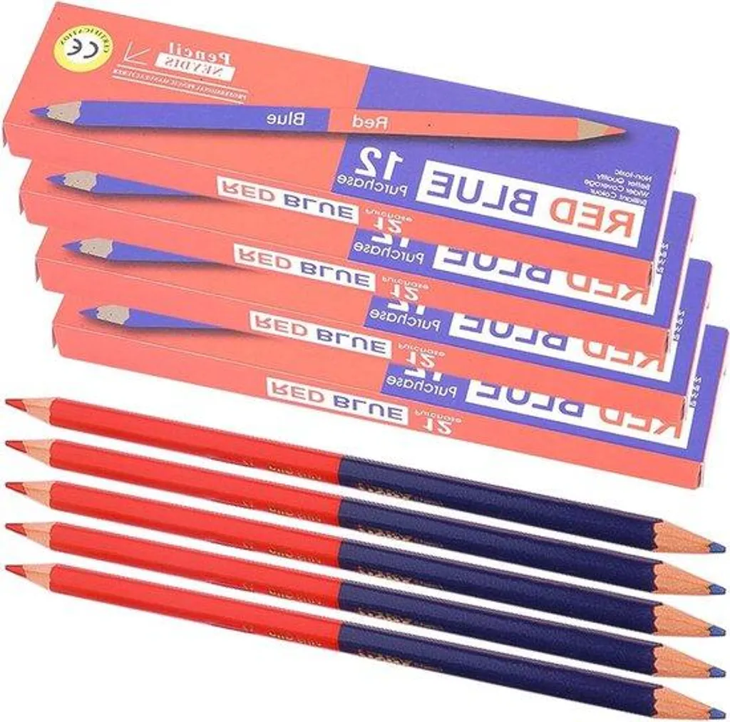 Crayons de couleur pour dessin et marquage professionnel - Boîte de 48