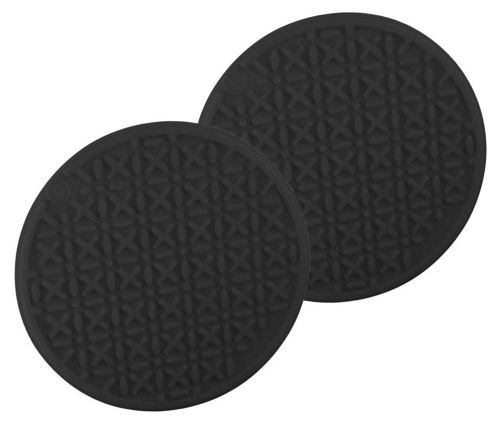 Fackelmann 2x Untersetzer/Topflappen schwarz, Produktbild 