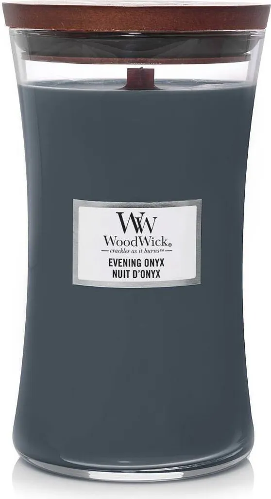 Bougie WoodWick Evening Onyx Idéale pour une Ambiance Relaxante de Soirée