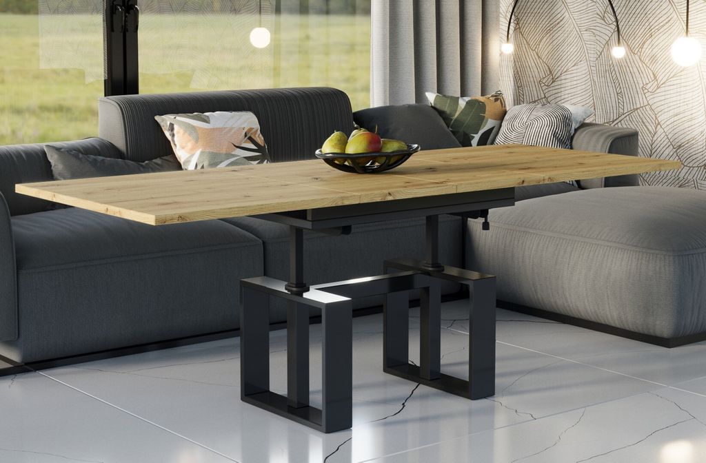 Endo-Möbel Couchtisch Empoli 110 bis 170 cm Wohnzimmertisch Produktbild 