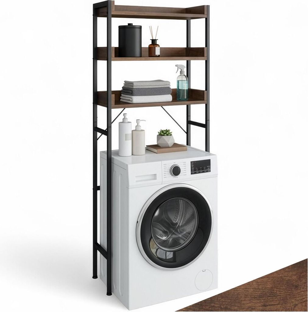 tectake® Badezimmerregal Seattle inklusive Kippschutz Produktbild 