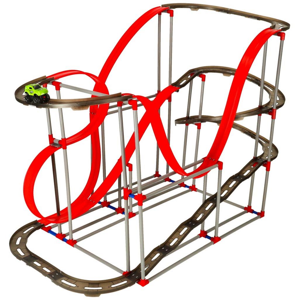 Magnetische Anti-Schwerkraft-Autorennbahn, 130 cm, XXL, 175 Teile