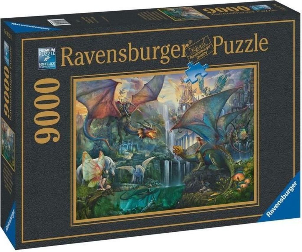 Puzzle Magický les: Draci 9000 dielikov Obrázok produktu 