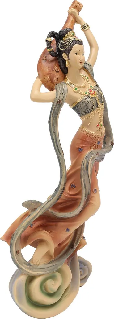 Objet de décoration zen pour salon et hôtel - Statue Femme Chinoise Pipa