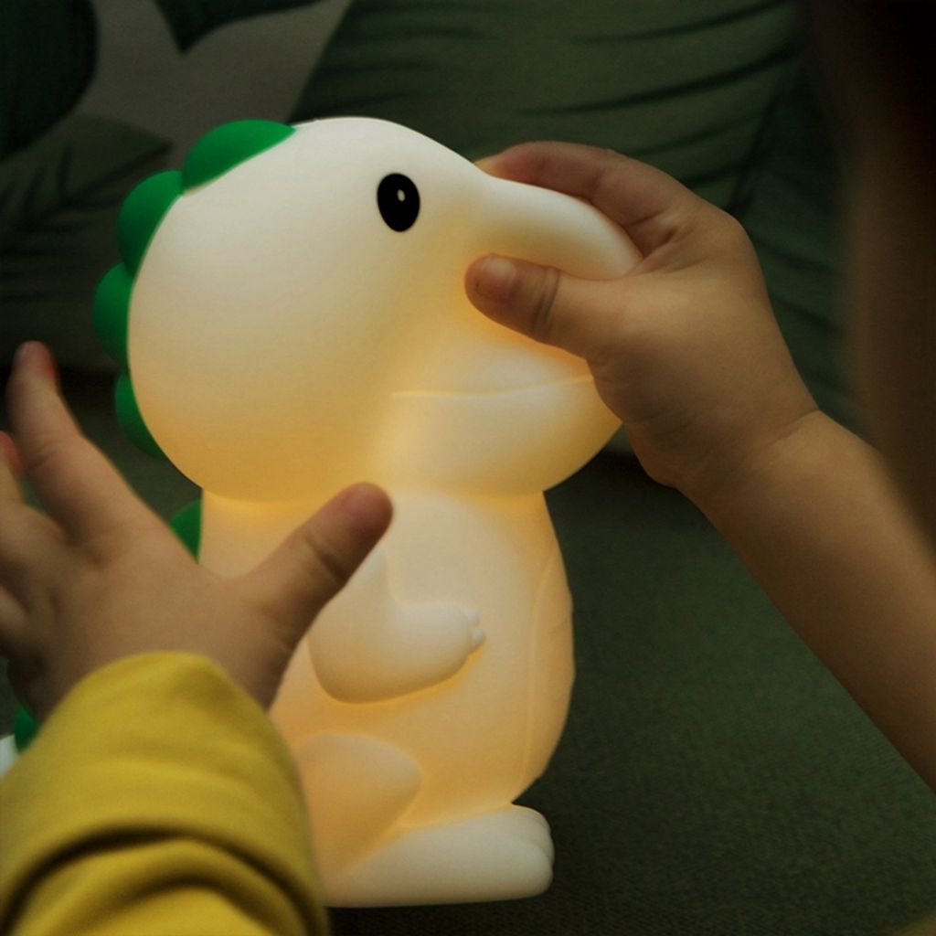BUOAZR Dinosaurier Nachtlicht - 7 Farben, Dimmbar, USB-aufladbar