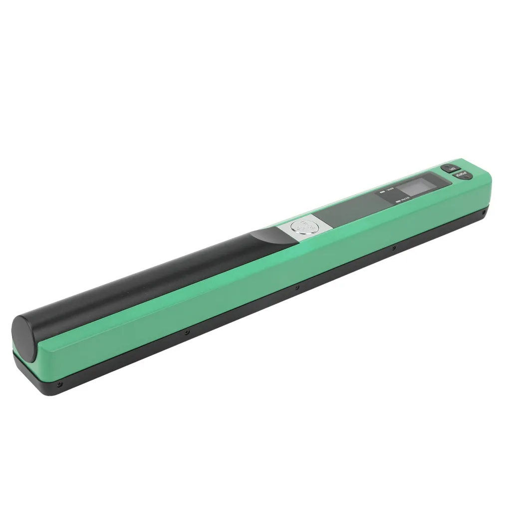Scanner de documents portable A4 900 dpi, numériseur à main vert USB