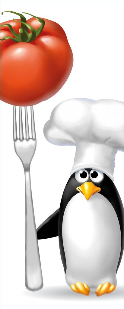 Wallario selbstklebendes Poster - Pinguin Koch, Größe: 80 x 200 cm