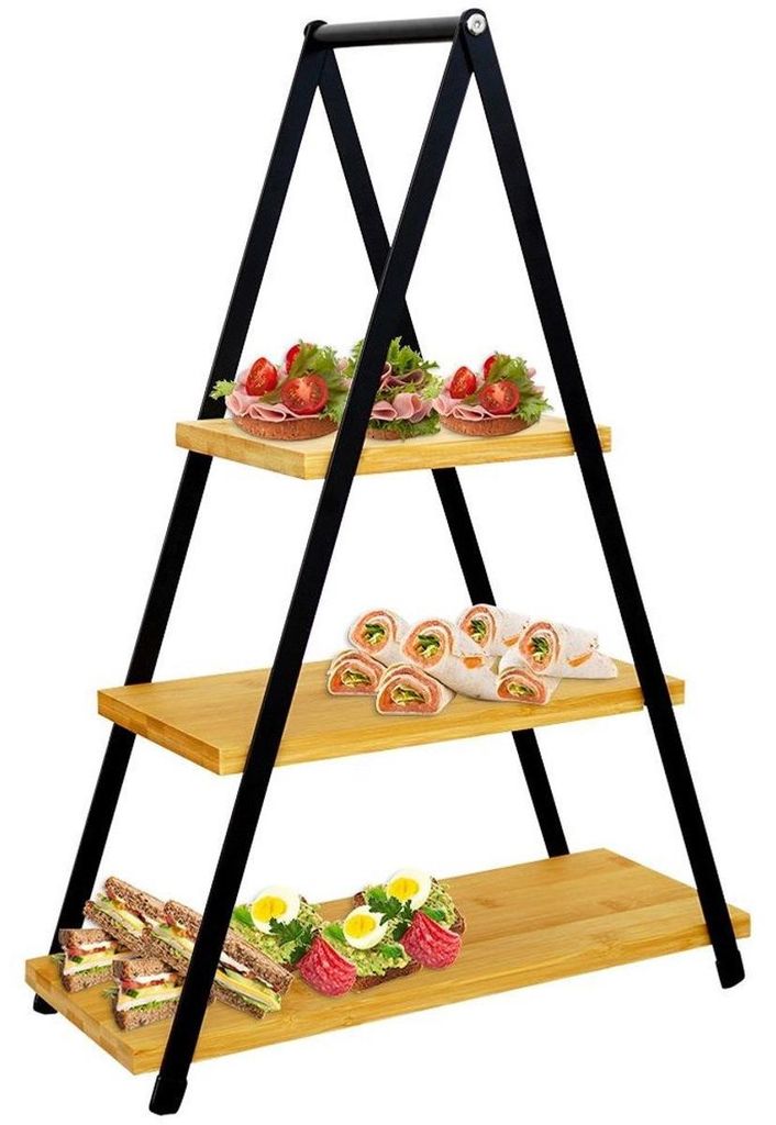 3-stöckige Bambusplatte 38x16,5x53 cm Produktbild 