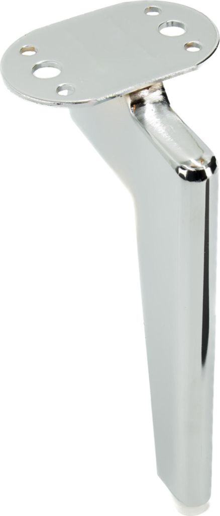 Gamba per mobili loft, 18 cm, cromata lucida - gamba in Immagine del prodotto 