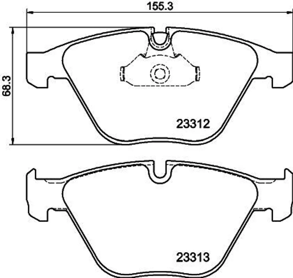 Plaquettes de frein de rechange OE 1763089 pour BMW Série 7 E65 et E66