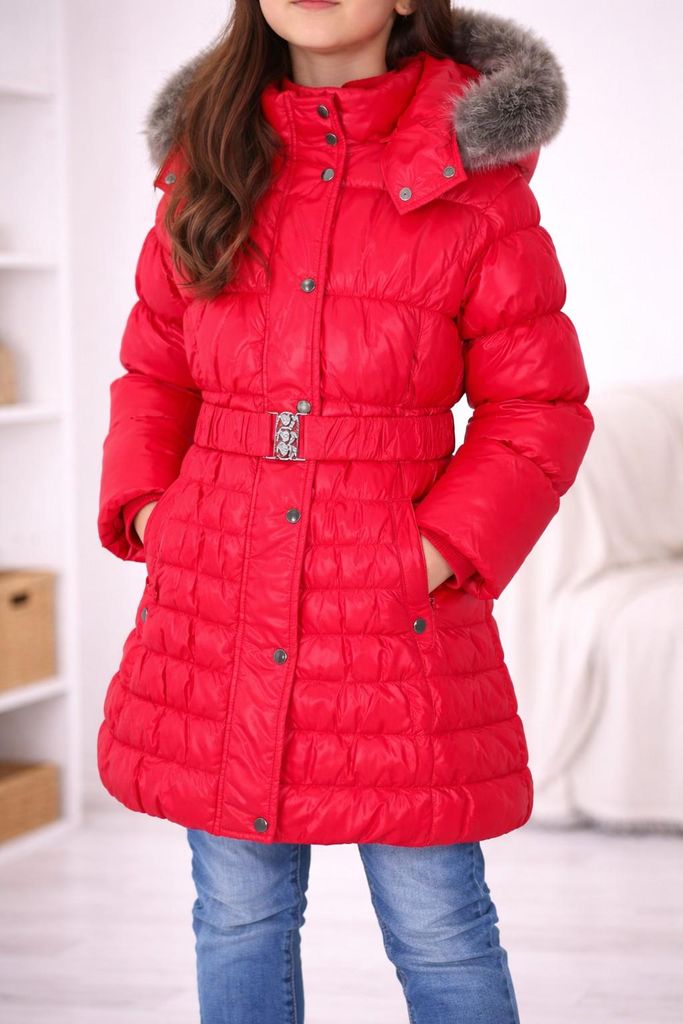 Blue Seven Winterjacke Mädchen Rot – warme Winterjacke für Kinder, Gr. 92 – robust & komfortabel