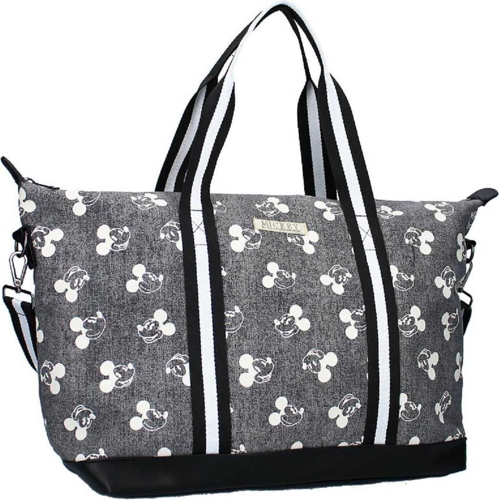 Große Damen Shopping Bag | Disney Mickey Mouse | graue Produktbild 