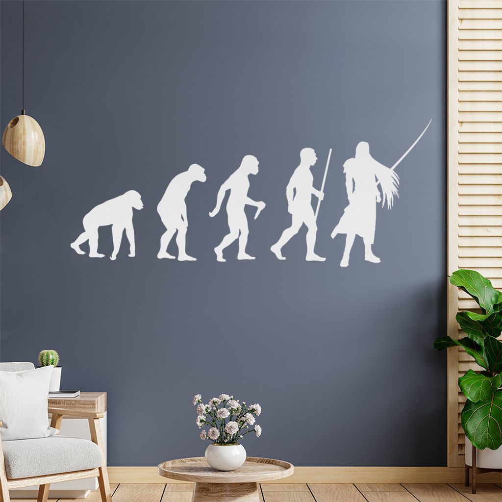 Videospielheld Evolution Wandtattoo Wandaufkleber Wall Sticker - Dekoration, Küche, Wohnzimmer, Schlafzimmer, Badezimmer