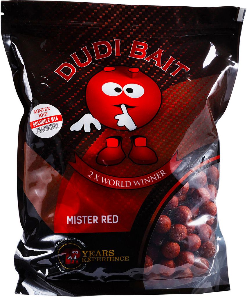 Dudi Bait Mister Red Super Hot Fast Working 16mm 1kg Bait Balls
