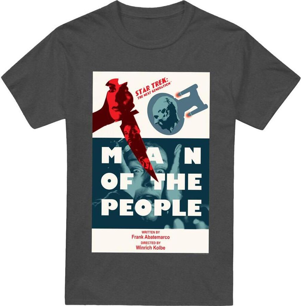 Star Trek - "The Next Generation Season 6 Episode 3" T-Shirt für Herren/Damen Uni TV17907 (3XL) (Holzkohle)