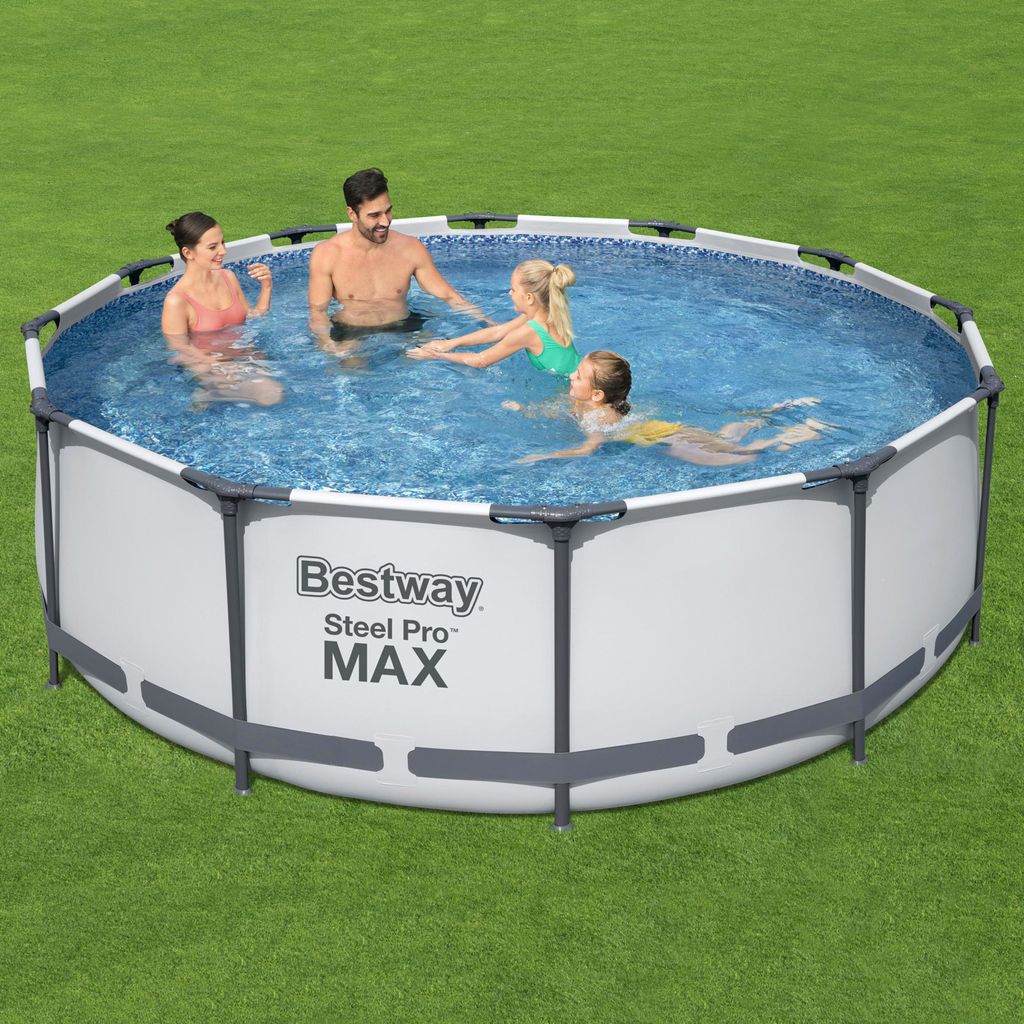 Steel Pro Max™ Frame Pool Komplett-Set, rund, mit Produktbild 15