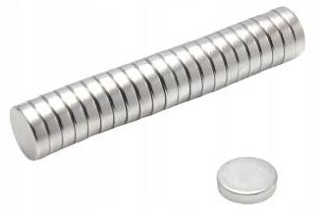 Neodym-Magnet, zylindrisch, MW 10 x 2,5 mm, N38, 100 Stück