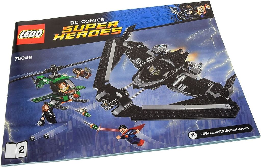 1x Lego Bauanleitung A4 Heft 2 DC Super Heroes Helden Duell Produktbild 