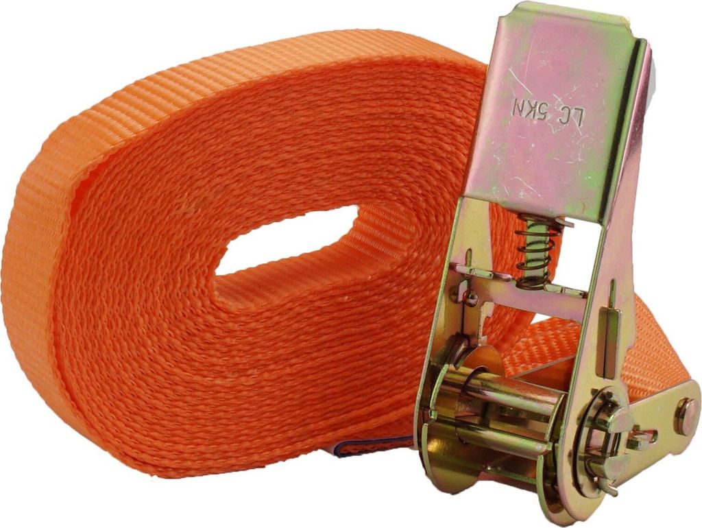 HAWIB Zurrgurt Mit Ratsche – 25 Mm X 4 M, Orange, Produktbild-Vorschau 4