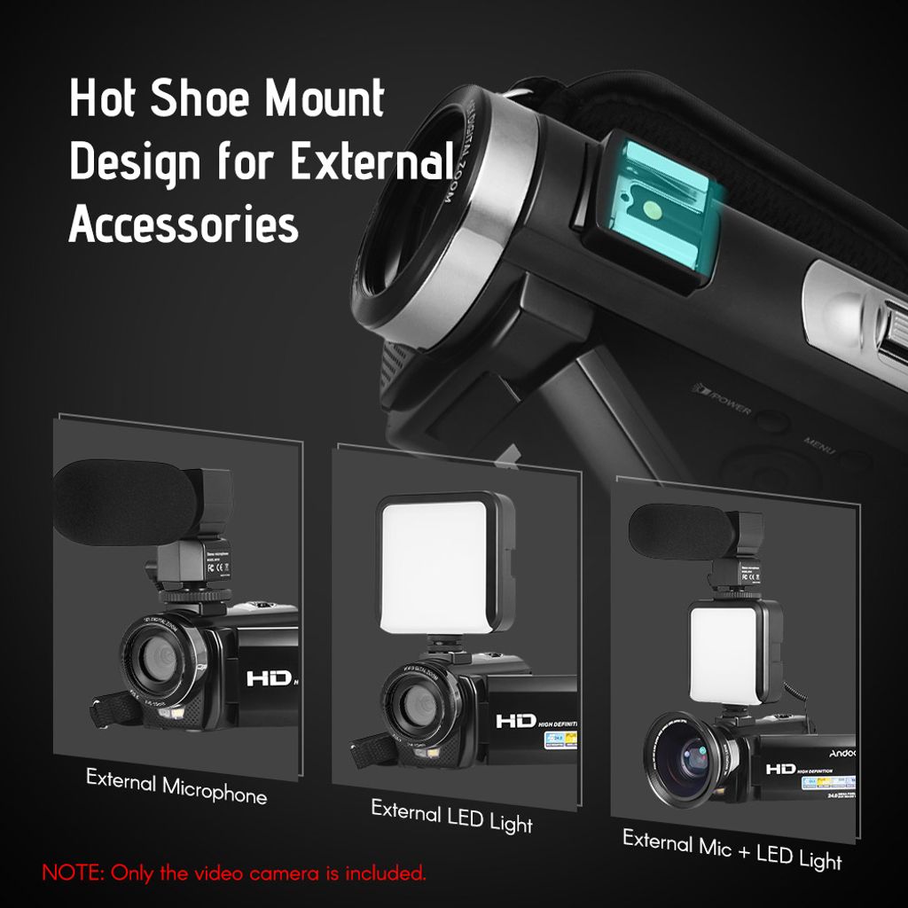 Andoer HDV-201LM 1080P FHD digitální videokamera DV Obrázek produktu 3