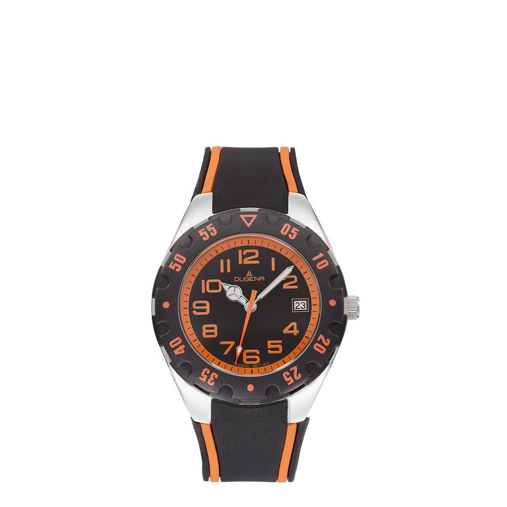 Dugena 4460891 Kinderuhr Diver Junior Schwarz/Orange