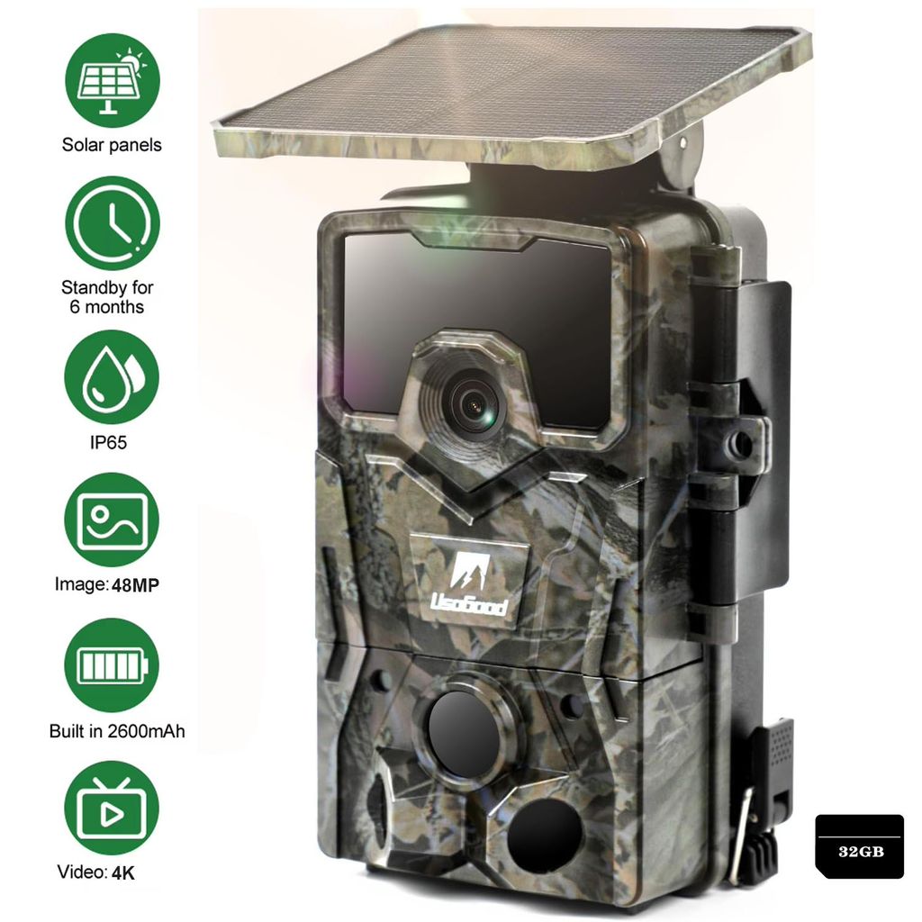 Usogood Caméra de chasse solaire 4K avec détecteur de Image du produit 