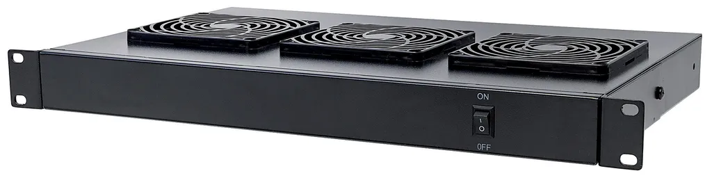 Intellinet 712668 Unité de Ventilation de Toit 3 Ventilateurs 1U Noir