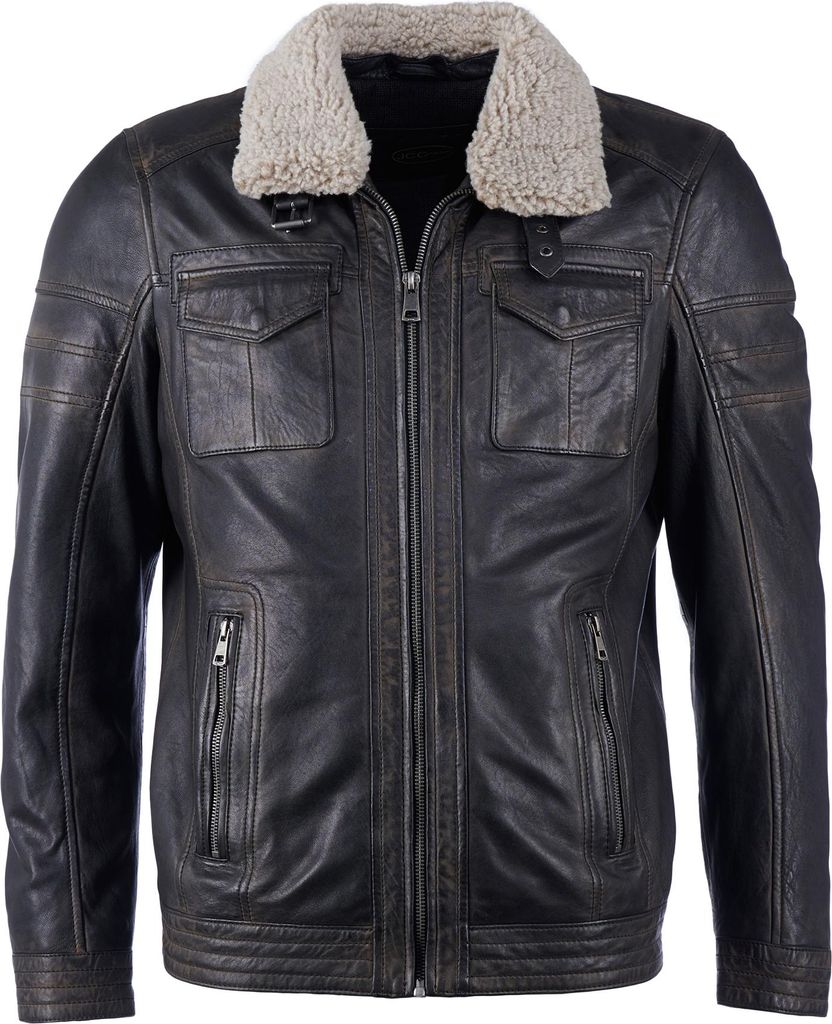 JCC Lederjacke 3102102 Herren black L