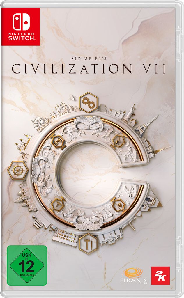 The image shows the front cover of a video game case for Nintendo Switch.