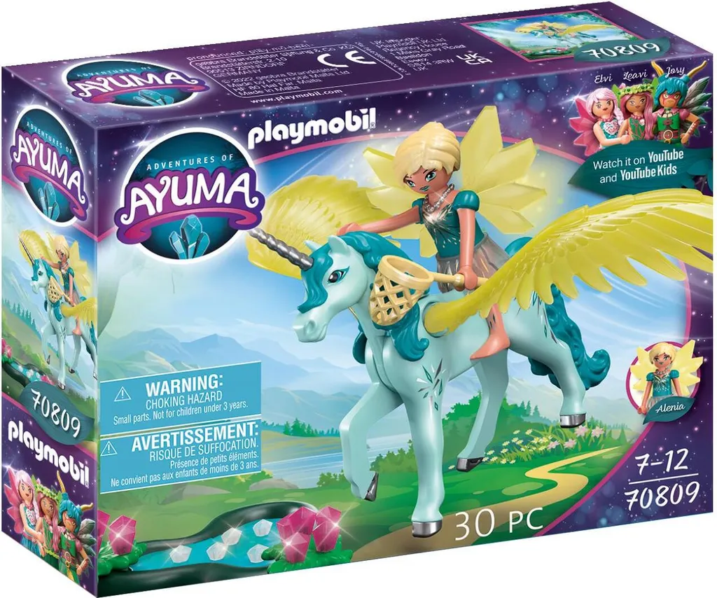 Fée Crystal Fairy PLAYMOBIL 70809 avec ailes et licorne magique