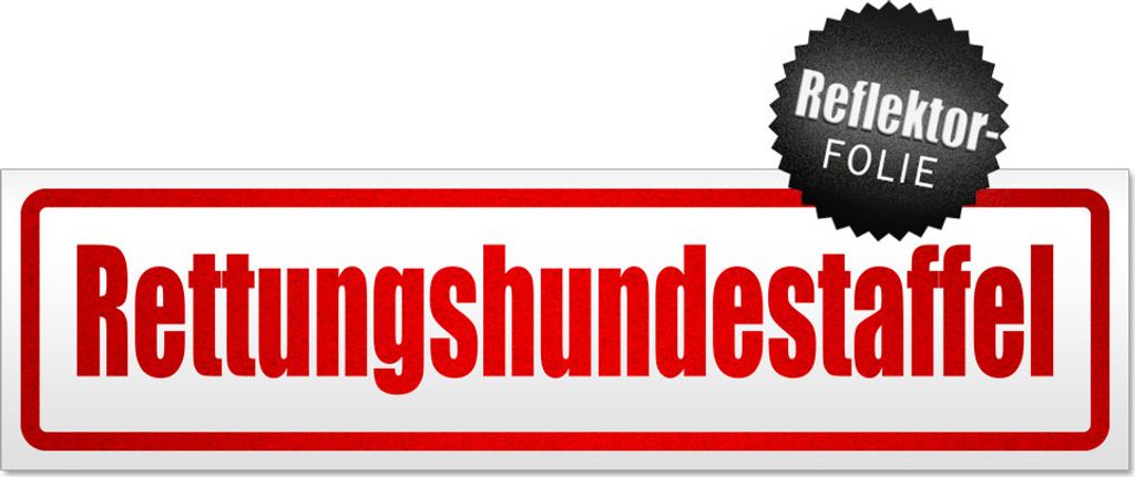 Rettungshundestaffel Magnetschild Schild magnetisch