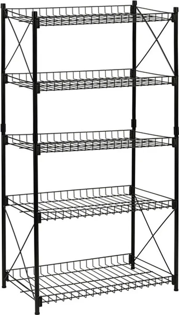 Étagère Métallique 5 Niveaux Haute Résistance 52x34x110 cm Confortime